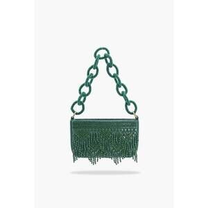 NEW AMERICA & BEYOND women's eden beaded bag in green